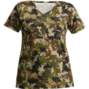 Ladies V-Neck Performance T-Shirt - Pixelate