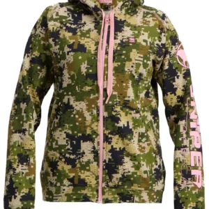 Ladies Reactor Fleece Hoody - Pixelate/Pink
