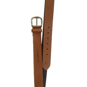 Tan Thick Stitch Leather Belt